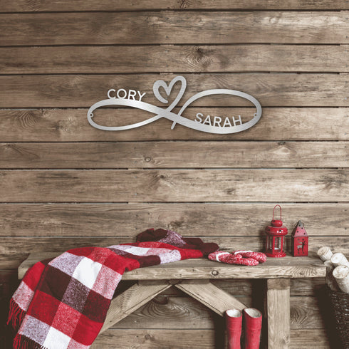 Personalized  Infinity Couples Wall Art
